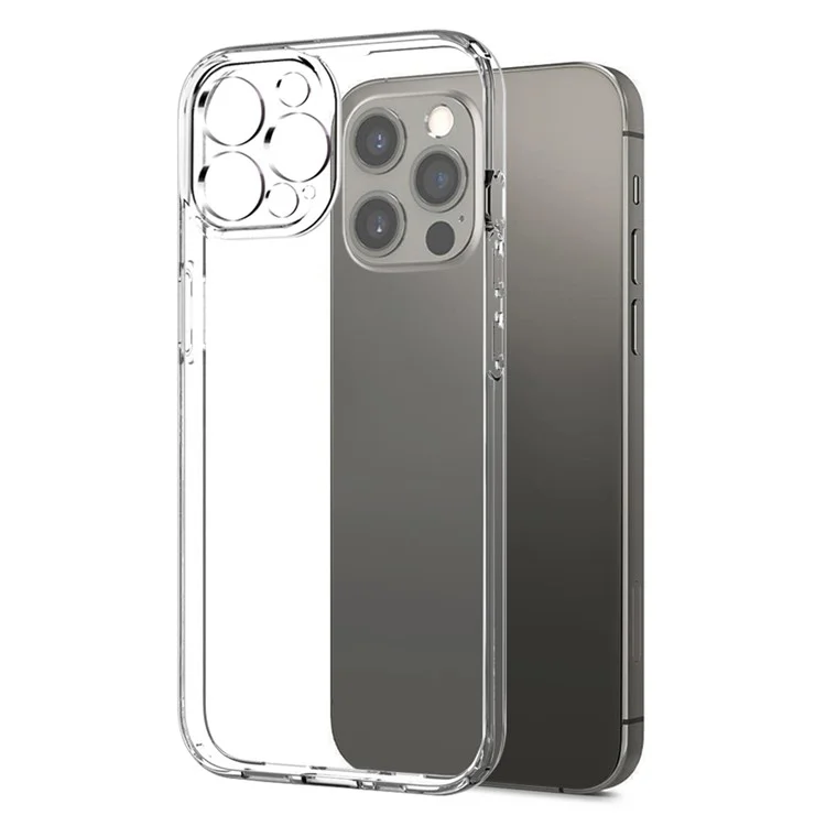 NORTHJO Per iPhone 12 Pro 6.1 pollici 2-in-1 Custodia per telefono antiurto TPU + Protezione per schermo in vetro temperato anti-graffi Ultra Clear - Trasparente