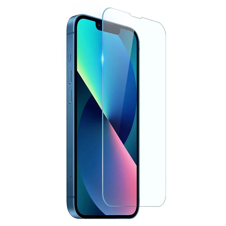 NORTHJO Für iPhone 13 mini 5.4 Zoll 2-in-1 Weiche TPU-Handyhülle + Explosionsgeschützte Ultra-Clear Panzerglas-Displayschutzfolie - Transparent