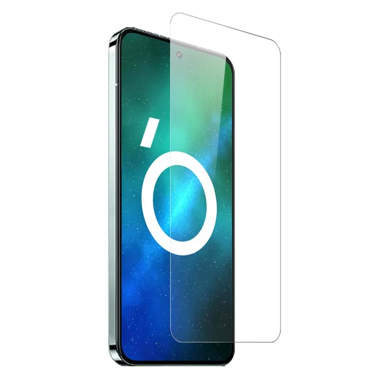 NORTHJO Para Xiaomi 13 5G 2 em 1 Capa traseira de telefone anti-amarelada e à prova de choque em TPU macio + Protetor de tela de vidro temperado anti-impressão digital e anti-explosão - Transparente