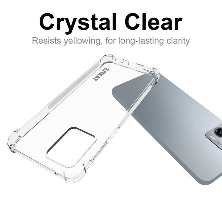 ENKAY HAT PRINCE Custodia Telefonica Trasparente in TPU per Motorola Moto G 5G (2023), Angoli Rinforzati Antiscivolo Bordo Chiaro Copertura Telefonica