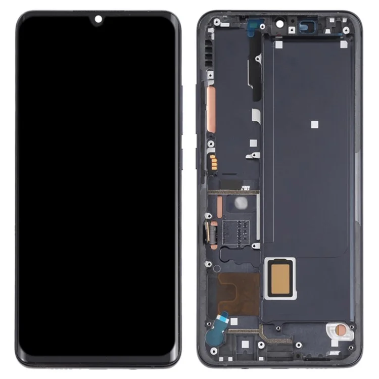 Для Xiaomi Mi Note 10 Lite Grade S OEM AMOLED-экран и дигитайзер в сборе + рамка (без логотипа) - черный