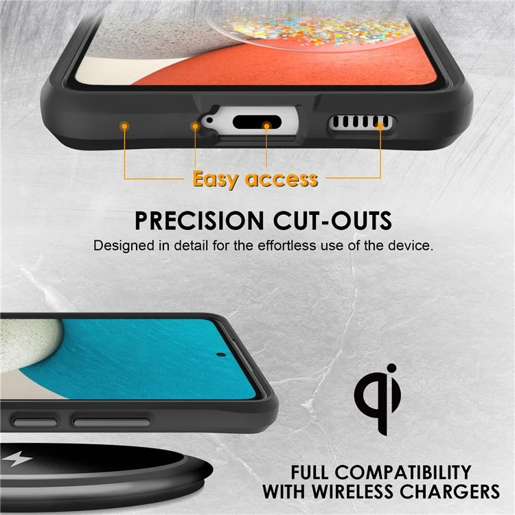 Противоударный чехол для смартфона Samsung Galaxy A53 5G, Clear Phone Cover - Black