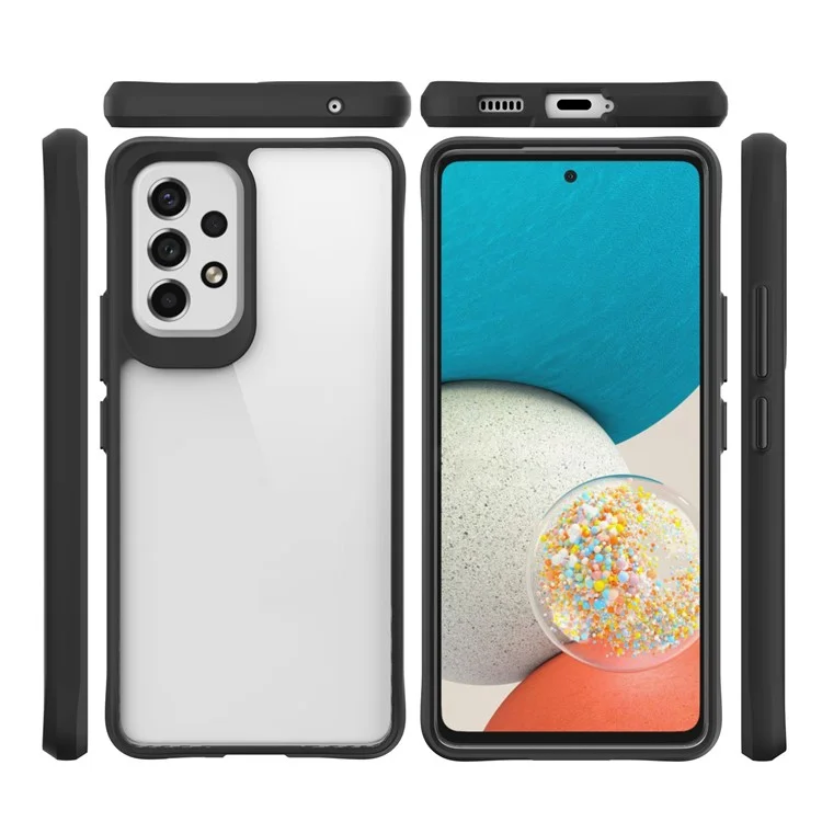 Противоударный чехол для смартфона Samsung Galaxy A53 5G, Clear Phone Cover - Black