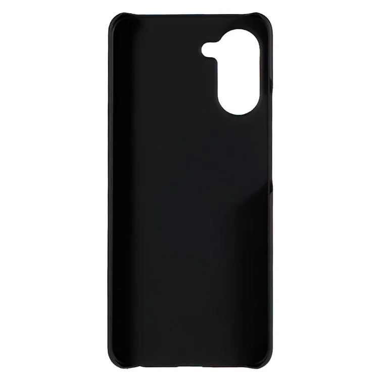 Per Realme 10 Pro 5G Superficie lucida e gommata Custodia dura in PC Protezione antiurto Cover per telefono - Nero