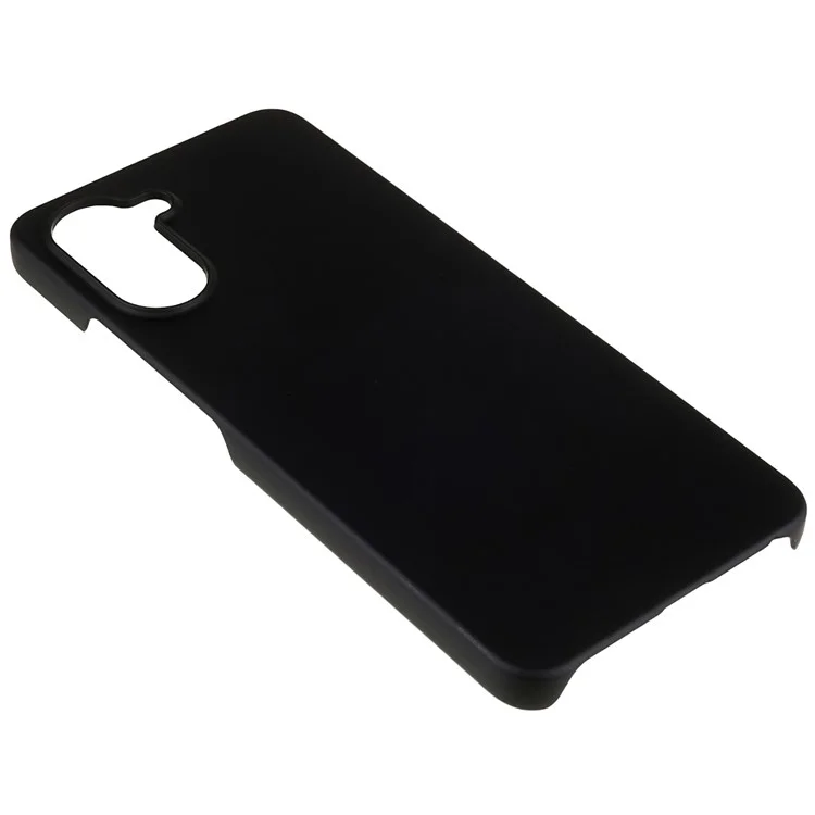 Per Realme 10 Pro 5G Superficie lucida e gommata Custodia dura in PC Protezione antiurto Cover per telefono - Nero