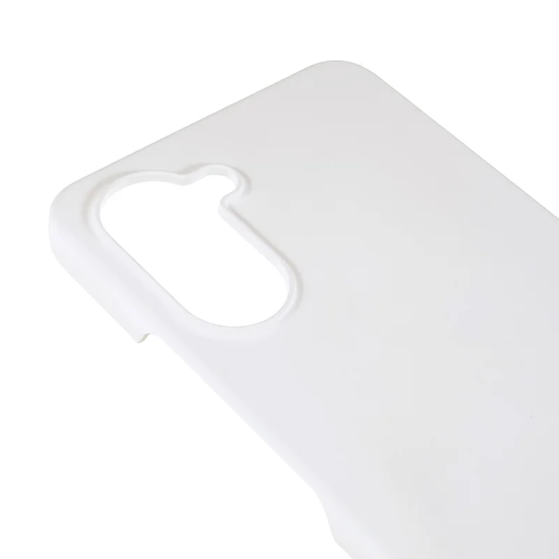 For Realme 10 Pro 5G Rubberized Glossy Surface Hard PC Case Shock Absorbing Protection Phone Cover - White