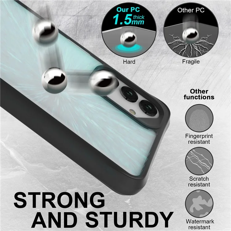 Combat X Mode For Samsung Galaxy A13 4G / 5G / A04s 4G (164.7 x 76.7 x 9.1 mm) / A04 4G (164.4 x 76.3 x 9.1 mm) Clear Phone Case Soft TPU Hard PC Reinforced Corners Cover - Black