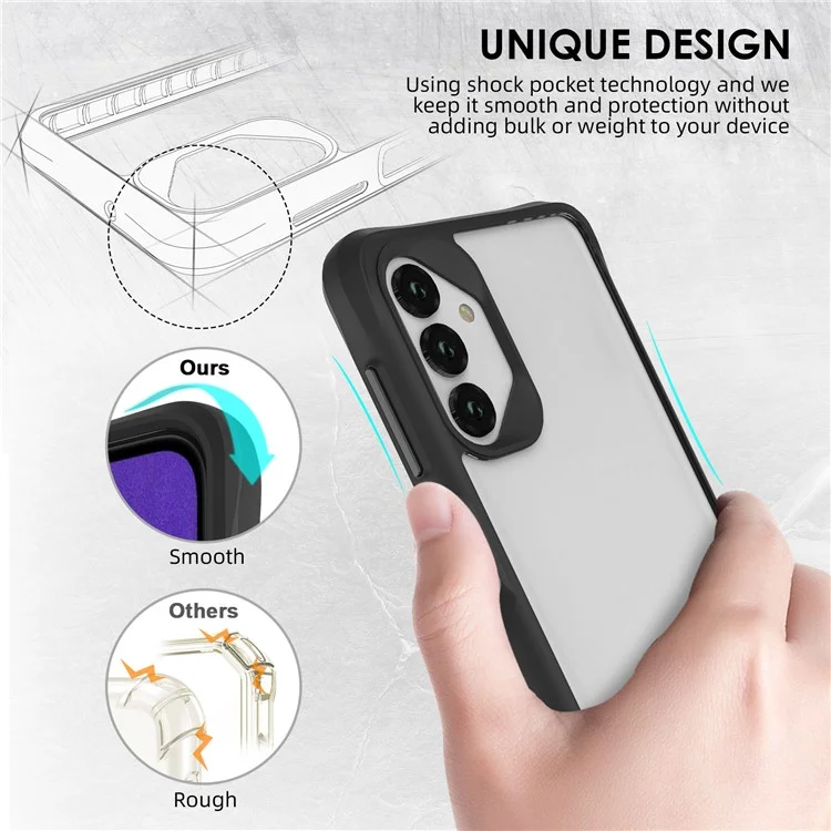 Combat X Mode For Samsung Galaxy A13 4G / 5G / A04s 4G (164.7 x 76.7 x 9.1 mm) / A04 4G (164.4 x 76.3 x 9.1 mm) Clear Phone Case Soft TPU Hard PC Reinforced Corners Cover - Black