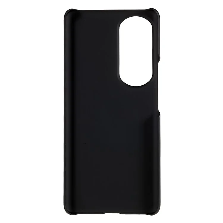 For Honor 80 Pro 5G, Gummierte Oberfläche, Anti-Fingerabdruck-Handyhülle, glatte Oberfläche, harte PC-Schockwasserresistente Abdeckung - Schwarz