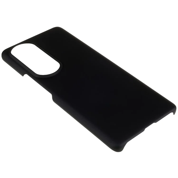 For Honor 80 Pro 5G, Gummierte Oberfläche, Anti-Fingerabdruck-Handyhülle, glatte Oberfläche, harte PC-Schockwasserresistente Abdeckung - Schwarz