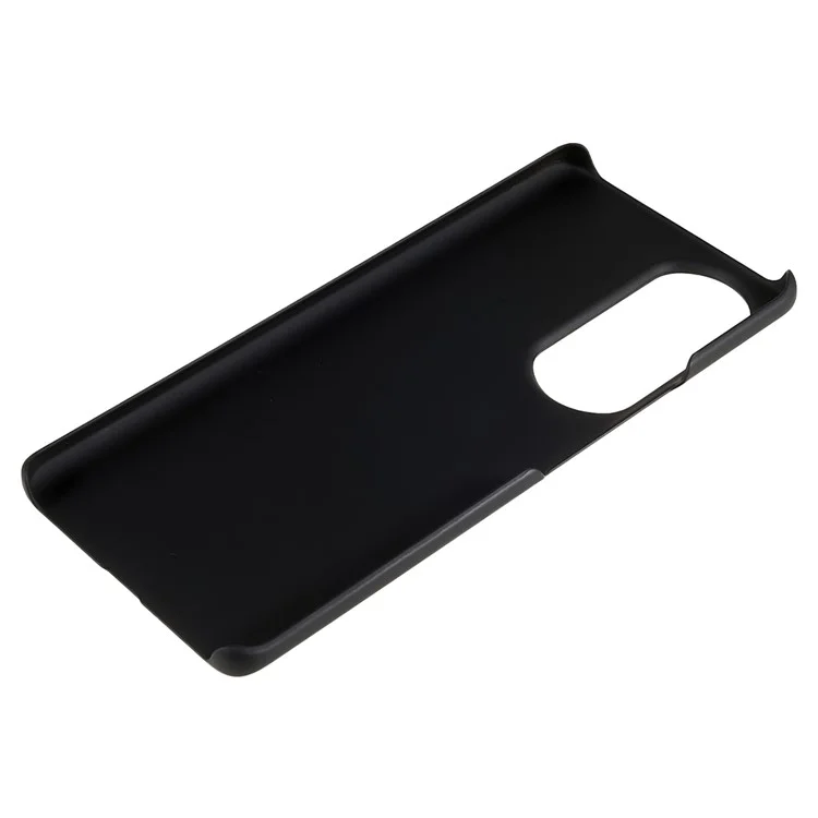 For Honor 80 Pro 5G, Gummierte Oberfläche, Anti-Fingerabdruck-Handyhülle, glatte Oberfläche, harte PC-Schockwasserresistente Abdeckung - Schwarz