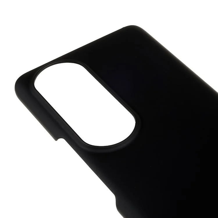For Honor 80 Pro 5G, Gummierte Oberfläche, Anti-Fingerabdruck-Handyhülle, glatte Oberfläche, harte PC-Schockwasserresistente Abdeckung - Schwarz