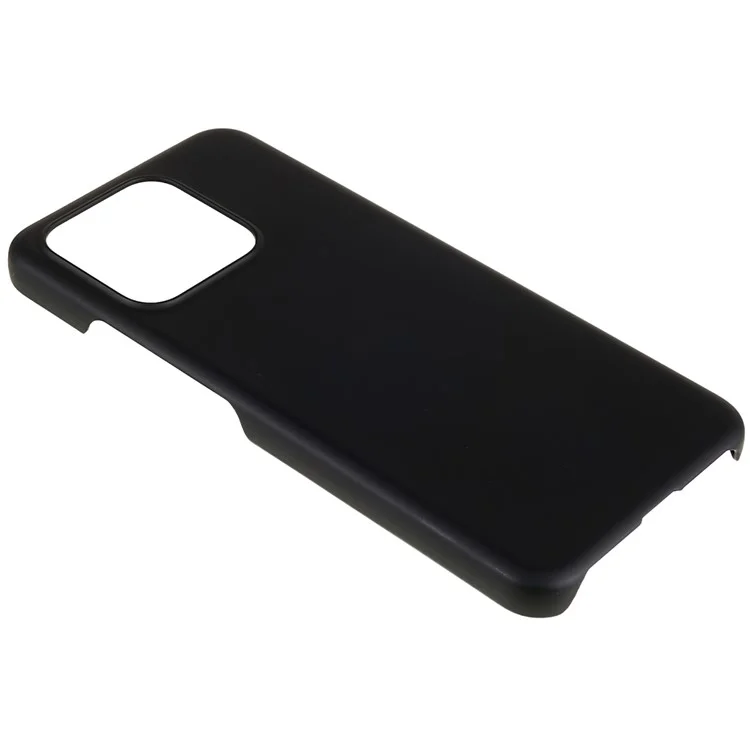 Für Xiaomi 13 5G, gummierter glänzender Minimalistischer Hartschalen-Stoßschutzkoffer - Schwarz