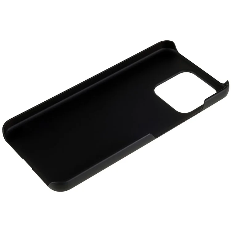 Für Xiaomi 13 5G, gummierter glänzender Minimalistischer Hartschalen-Stoßschutzkoffer - Schwarz