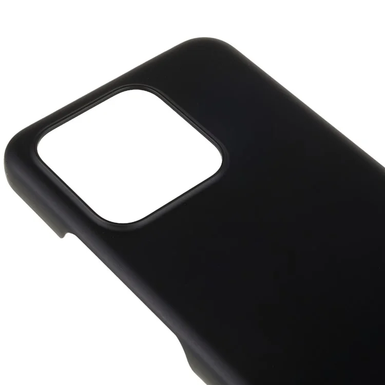 Für Xiaomi 13 5G, gummierter glänzender Minimalistischer Hartschalen-Stoßschutzkoffer - Schwarz