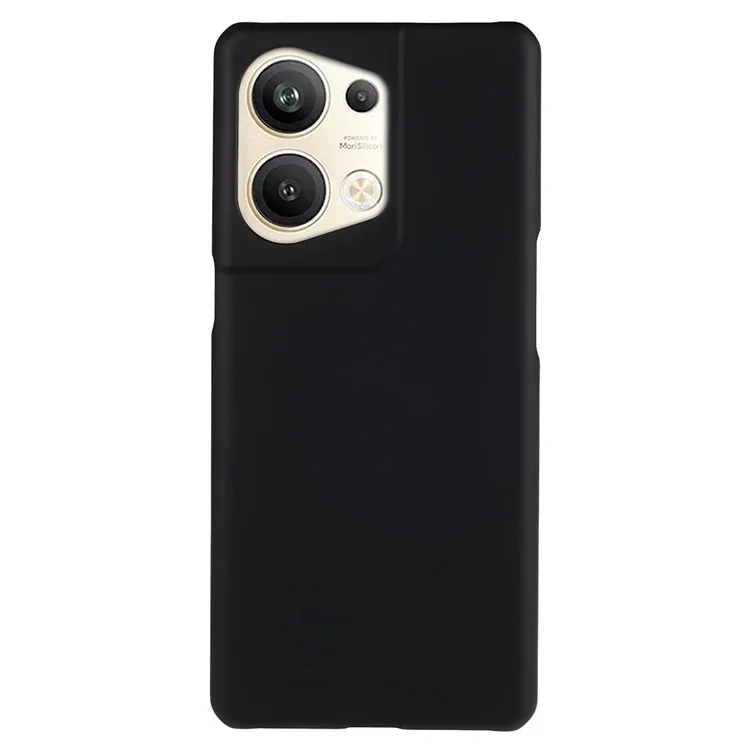 Para Oppo Reno9 Pro+ 5G Capa de Telefone Dura de PC Anti-Arranhões Resistente a Choques Superfície Brilhante Anti-impressões Digitais Capa - Preto