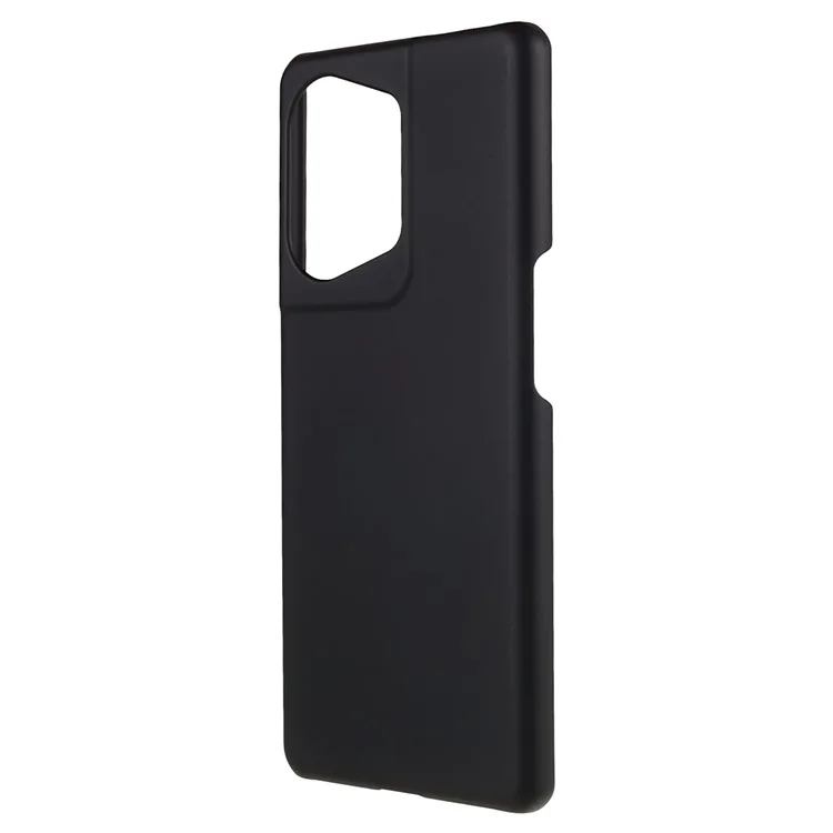 Para Oppo Reno9 Pro+ 5G Capa de Telefone Dura de PC Anti-Arranhões Resistente a Choques Superfície Brilhante Anti-impressões Digitais Capa - Preto