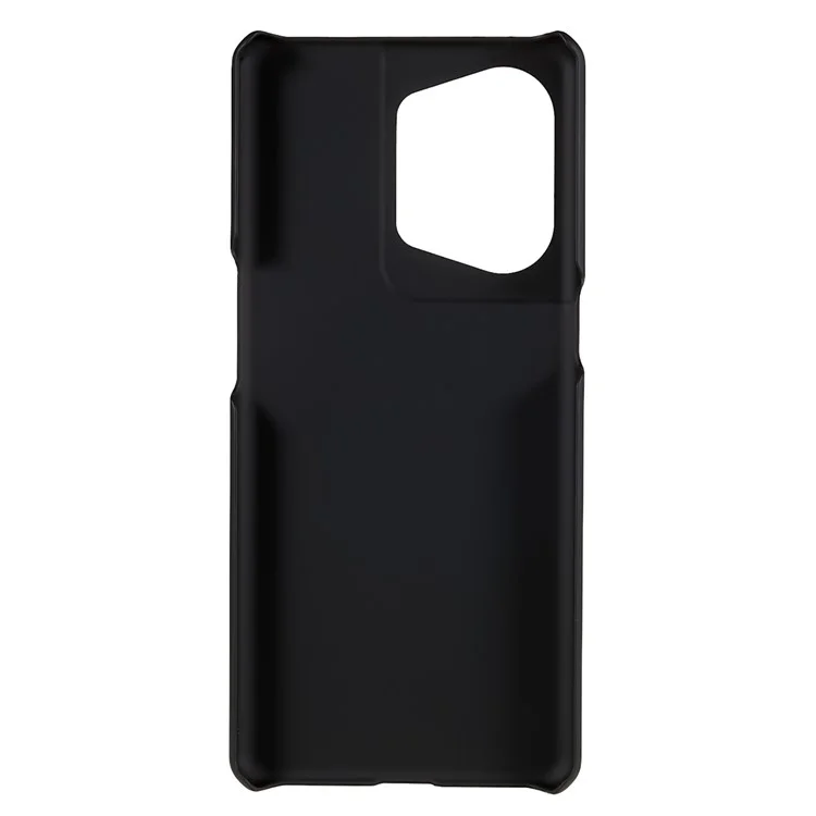 Para Oppo Reno9 Pro+ 5G Capa de Telefone Dura de PC Anti-Arranhões Resistente a Choques Superfície Brilhante Anti-impressões Digitais Capa - Preto
