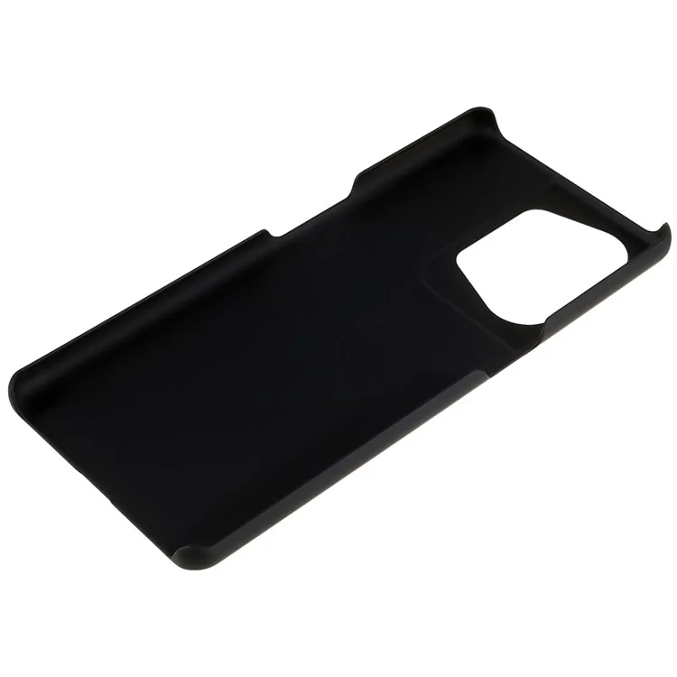Para Oppo Reno9 Pro+ 5G Capa de Telefone Dura de PC Anti-Arranhões Resistente a Choques Superfície Brilhante Anti-impressões Digitais Capa - Preto