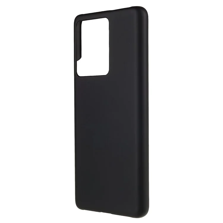 Pour vivo iQOO 10 5G Anti-Drop Plastic Cell Phone Cover Rubberized Glossy Phone Case Phone Back Protector - Noir