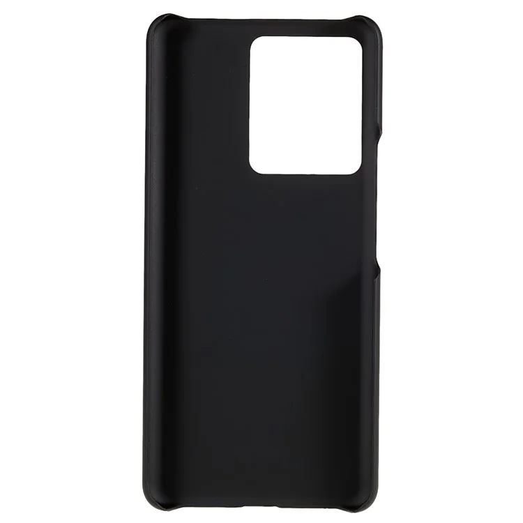 Pour vivo iQOO 10 5G Anti-Drop Plastic Cell Phone Cover Rubberized Glossy Phone Case Phone Back Protector - Noir