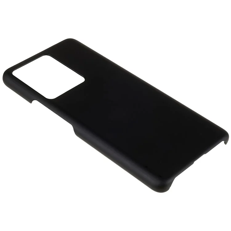 Pour vivo iQOO 10 5G Anti-Drop Plastic Cell Phone Cover Rubberized Glossy Phone Case Phone Back Protector - Noir