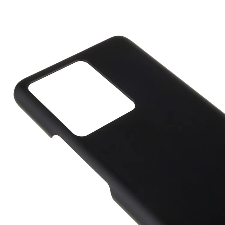 Pour vivo iQOO 10 5G Anti-Drop Plastic Cell Phone Cover Rubberized Glossy Phone Case Phone Back Protector - Noir