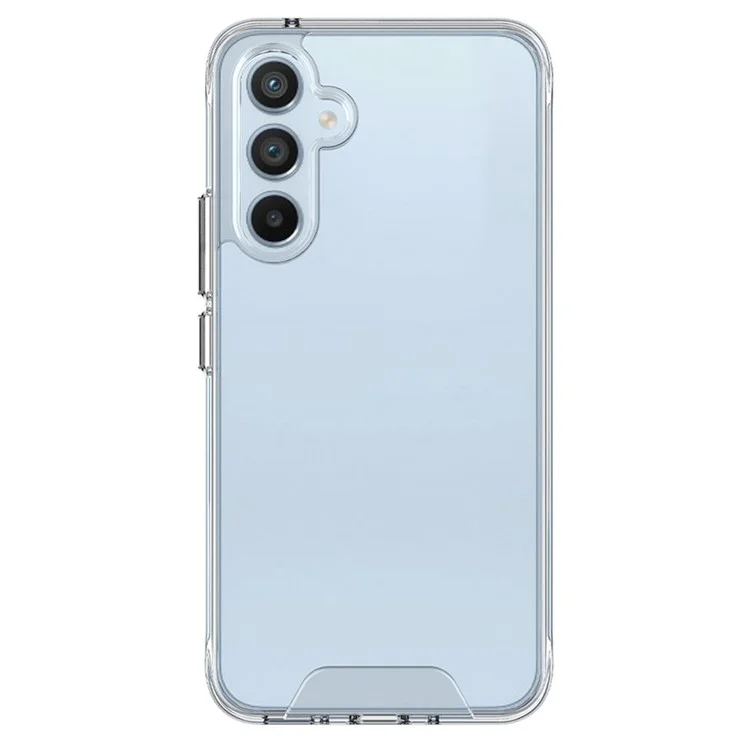 Rückenabdeckung für Samsung Galaxy A54 5G, Klarer PC+TPU-Hybridkoffer Militärischer Grad Stoßfester Gehäusedeckel mit Elektroplattierung Unabhängige Taste