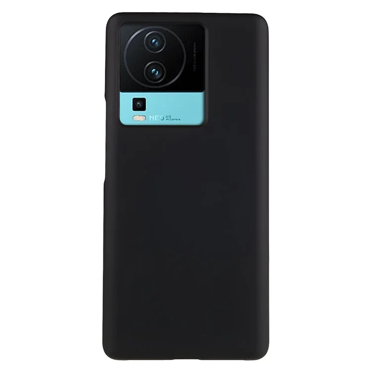 Pour vivo iQOO Neo7 SE 5G / iQOO Neo7 5G Anti-Fingerprint Hard Plastic Phone Protector Rubberized Glossy Phone Case Cell Phone Cover - Noir