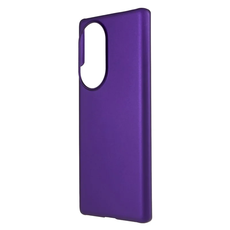 For Honor 80 5G Shockproof Tough PC Cover Glossy Surface Rubberized Finish Scratch Resistant Phone Case - Purple