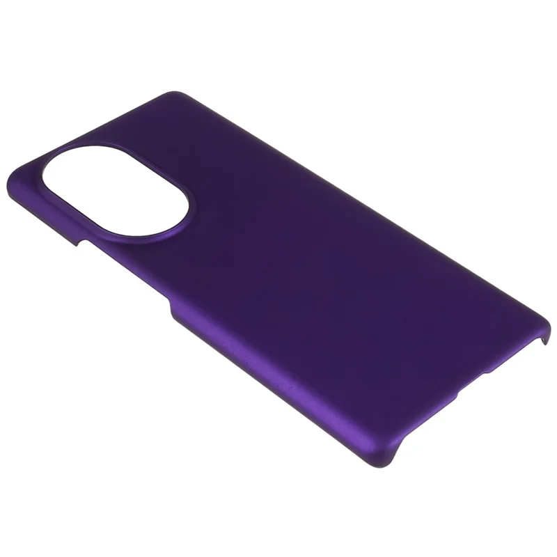For Honor 80 5G Shockproof Tough PC Cover Glossy Surface Rubberized Finish Scratch Resistant Phone Case - Purple