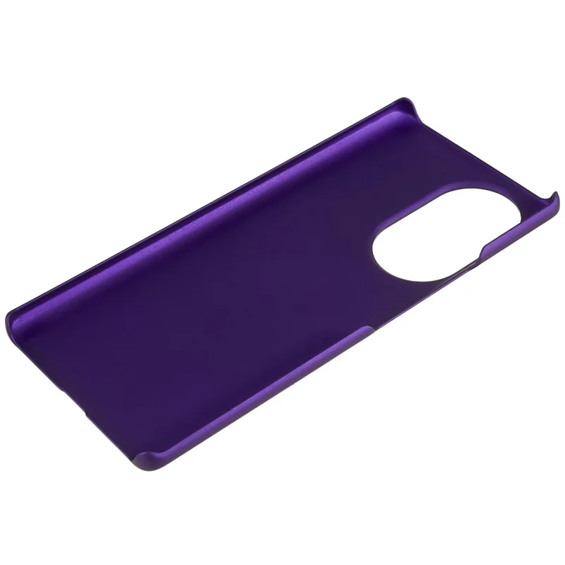 For Honor 80 5G Shockproof Tough PC Cover Glossy Surface Rubberized Finish Scratch Resistant Phone Case - Purple