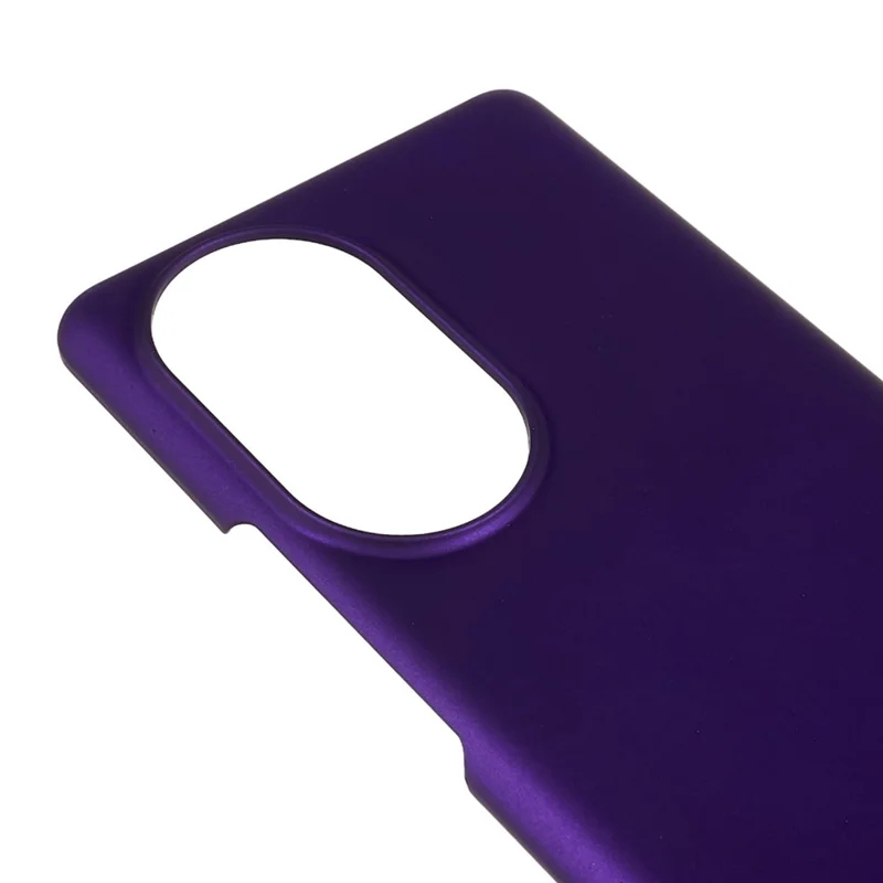 For Honor 80 5G Shockproof Tough PC Cover Glossy Surface Rubberized Finish Scratch Resistant Phone Case - Purple