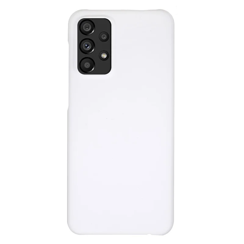 For Samsung Galaxy A23 5G (Global Version) / A23 4G Glossy Phone Case Hard Plastic Rubberized Phone Protector Cell Phone Shell Cover - White