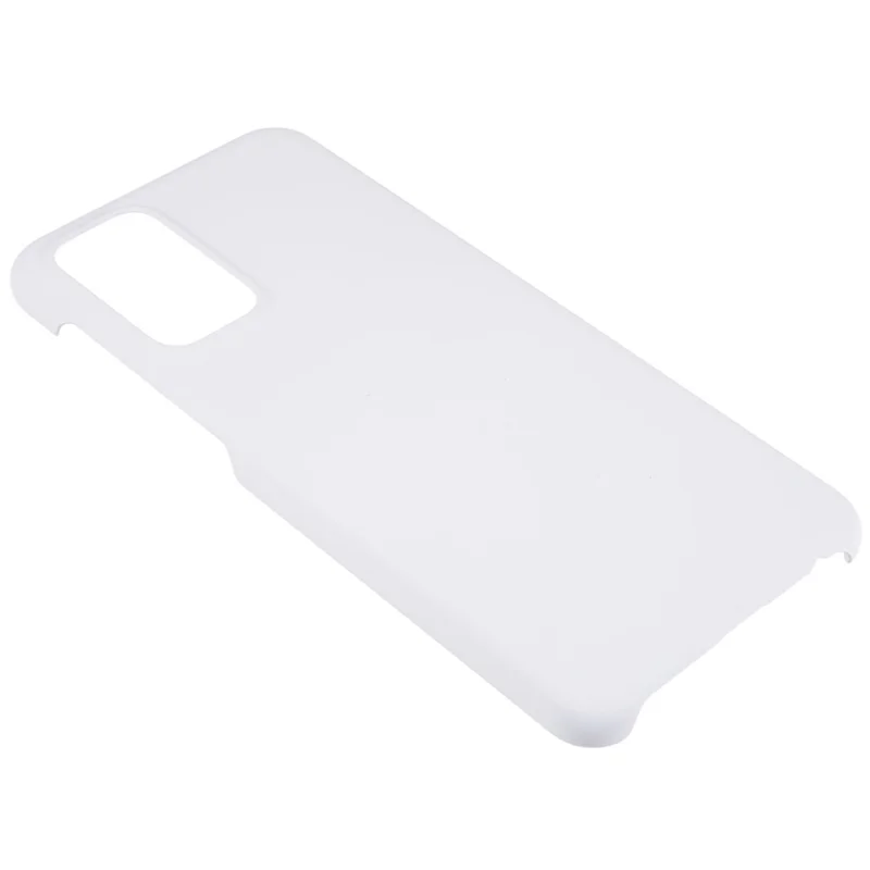 For Samsung Galaxy A23 5G (Global Version) / A23 4G Glossy Phone Case Hard Plastic Rubberized Phone Protector Cell Phone Shell Cover - White