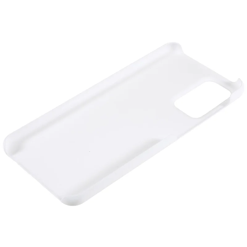 For Samsung Galaxy A23 5G (Global Version) / A23 4G Glossy Phone Case Hard Plastic Rubberized Phone Protector Cell Phone Shell Cover - White