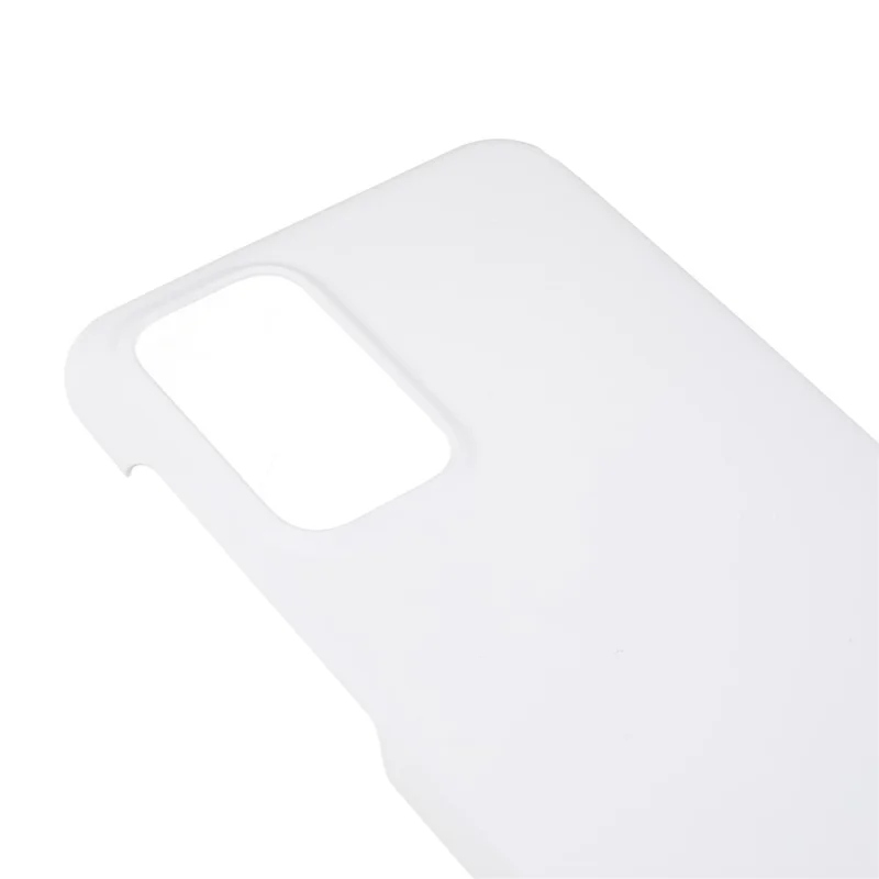 For Samsung Galaxy A23 5G (Global Version) / A23 4G Glossy Phone Case Hard Plastic Rubberized Phone Protector Cell Phone Shell Cover - White