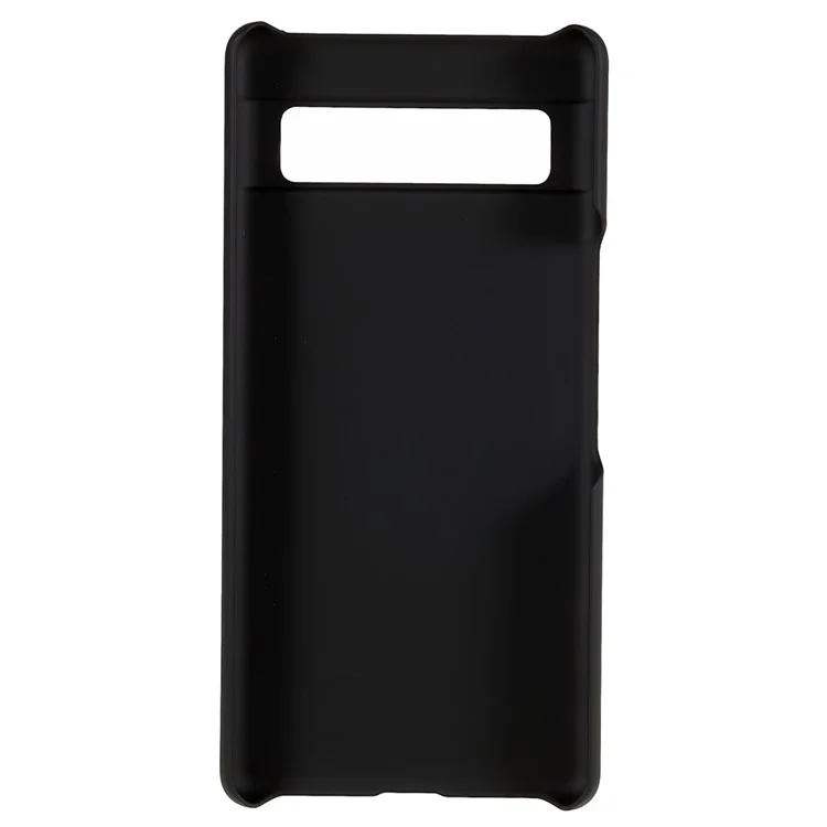 Slim Hard Plastic Phone Cover for Google Pixel 7a, Rubberized Glossy Anti-Scratch Phone Case - Black