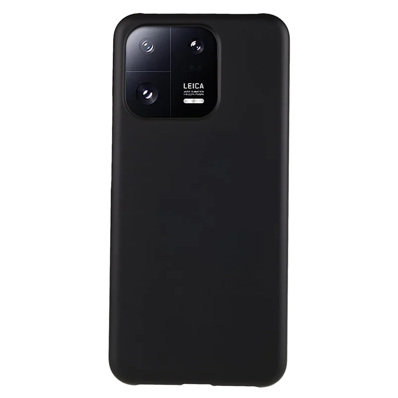 For Xiaomi 13 Pro 5G Hard PC Shockproof Phone Case Glossy Surface Rubberized Finish Non-Slip Protective Cover - Black