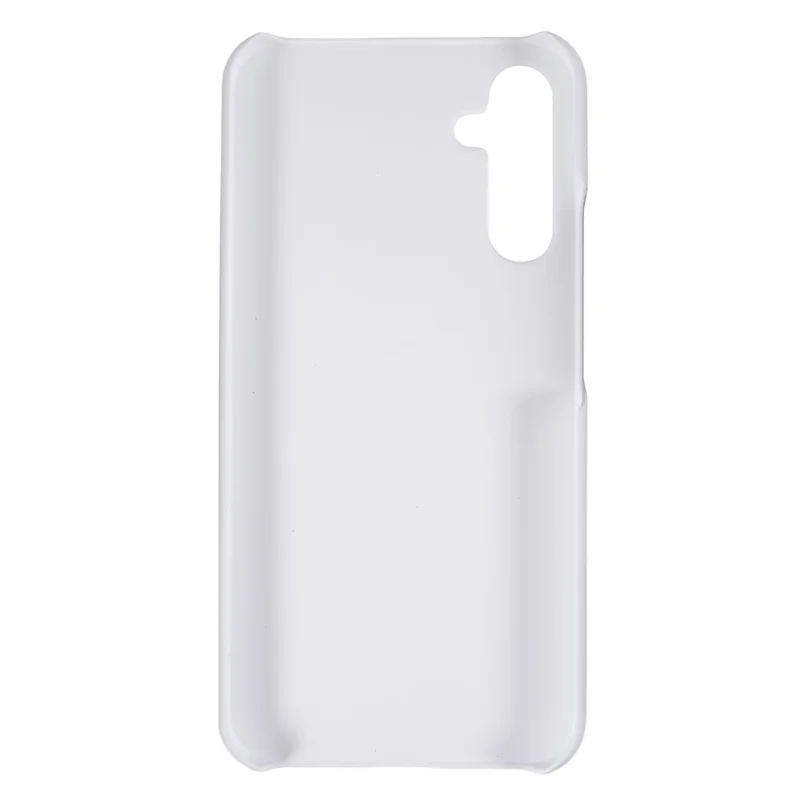 For Samsung Galaxy A34 5G Smartphone Case Hard Plastic Rubberized Glossy Phone Protector Cell Phone Cover - White
