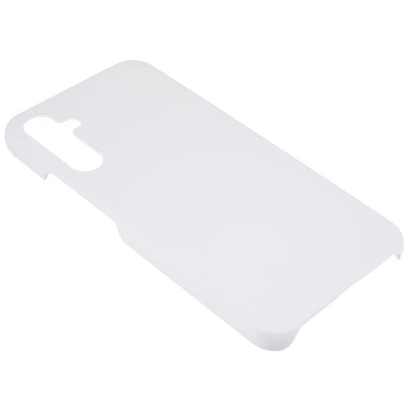 For Samsung Galaxy A34 5G Smartphone Case Hard Plastic Rubberized Glossy Phone Protector Cell Phone Cover - White