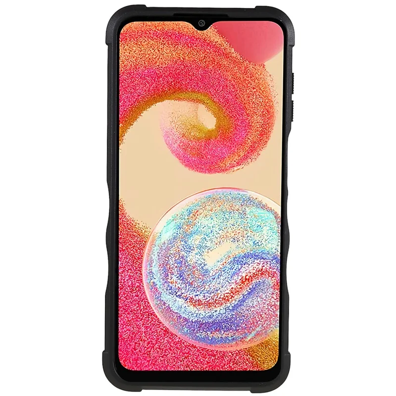 For Samsung Galaxy A04e 4G / F04 4G / M04 4G Non-slip Grip PC+TPU Phone Case Ring Holder Kickstand Protective Cover - Green