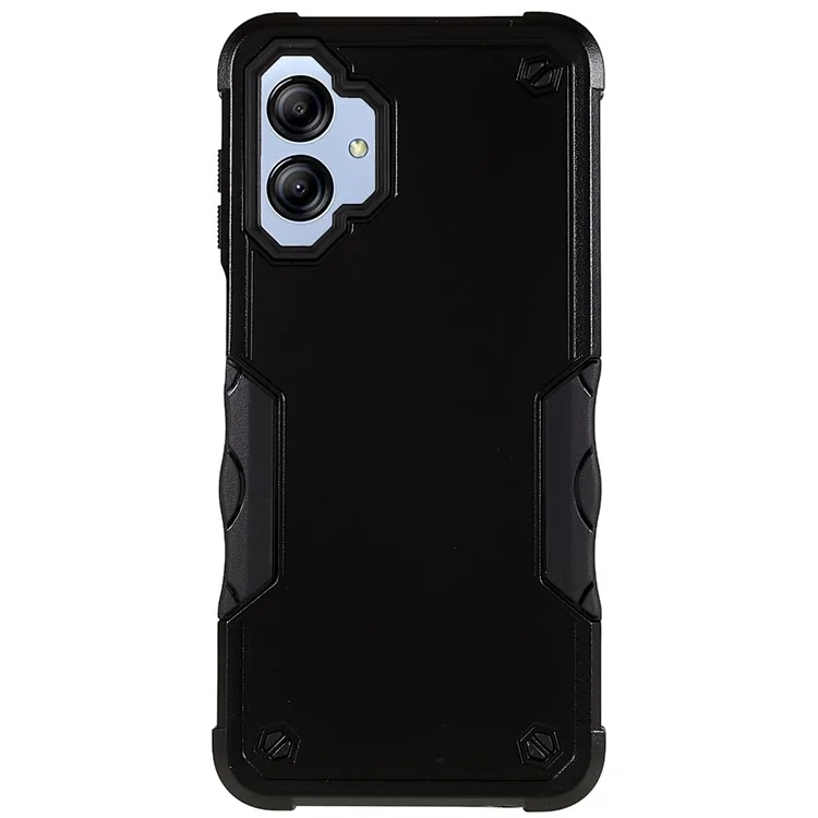 Для Samsung Galaxy A04e 4G / F04 4G / M04 4G Ударопрочный TPU-твердый ПК Противоударный чехол Anti-Slip Comfortable Grip Defender Phone Case - Черный