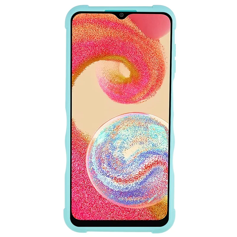 For Samsung Galaxy A04e 4G / F04 4G / M04 4G Shockproof TPU Hard PC Dropproof Shell Anti-Slip Comfortable Grip Defender Phone Case - Mint Green