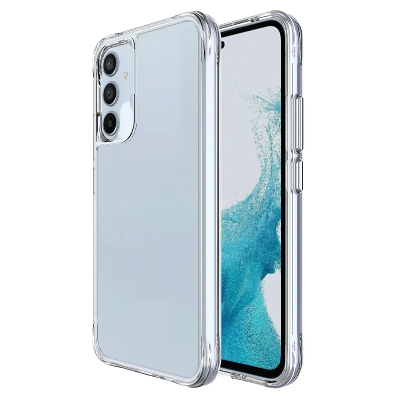 For Samsung Galaxy A34 5G Crystal Clear Drop-proof Cell Phone Case Protector Hard PC Soft TPU Hybrid Cover