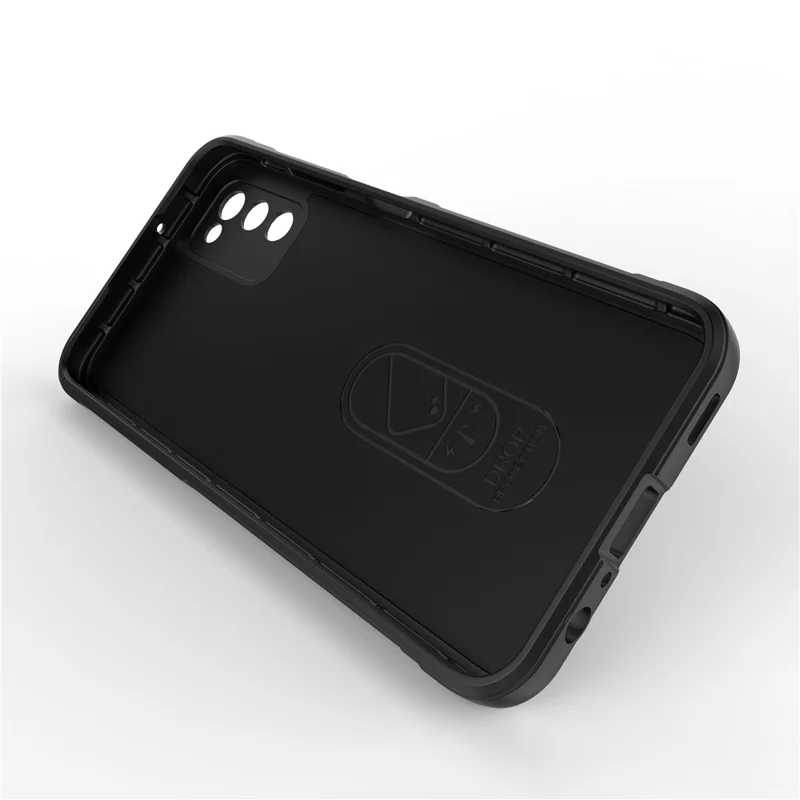 Гибкий чехол из ТПУ для Samsung Galaxy A03s (164,2 мм), прочная задняя панель, устойчивый к царапинам, темно-синий