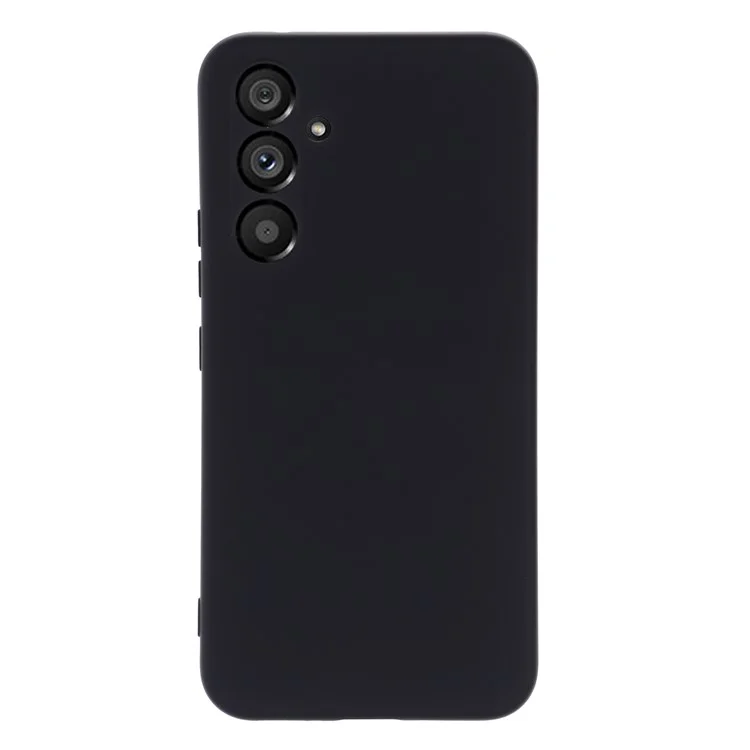 Per Samsung Galaxy A54 5G Anti-graffio Custodia in silicone liquido Custodia protettiva con cinghia - Nero