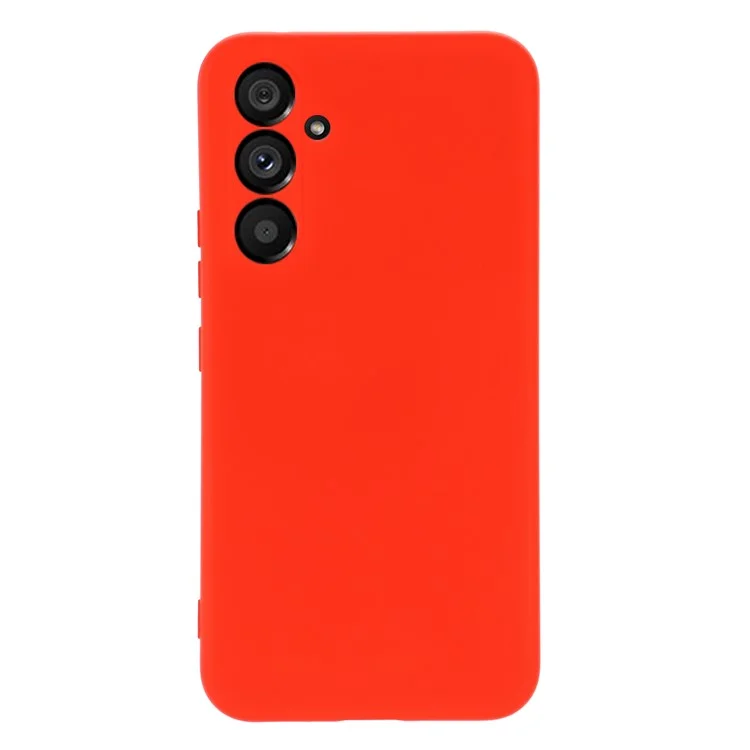 Pour Samsung Galaxy A54 5G Anti-rayure Étui de protection en Silicone liquide avec Dragonne - Rouge