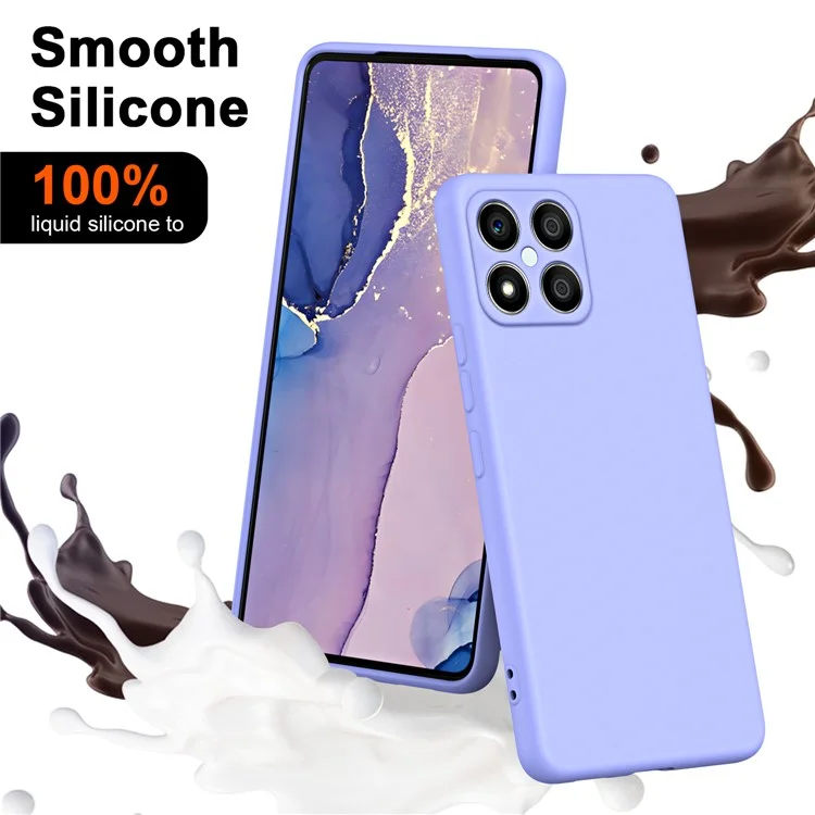 For Honor X8 4G / X30i Custodia protettiva in TPU morbido da 2,2 mm di spessore, con fodera in fibra antiurto - Viola