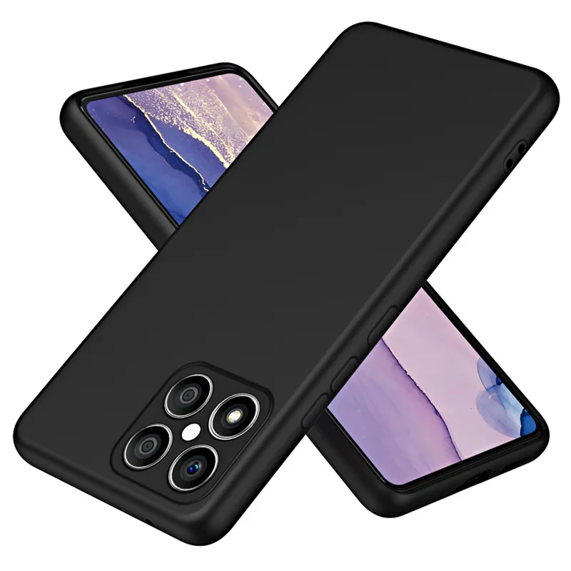 For Honor X8 4G / X30i 2.2mm Thickness Shockproof Cover Fiber Lining Rubberized Soft TPU Anti-scratch Phone Case - Black